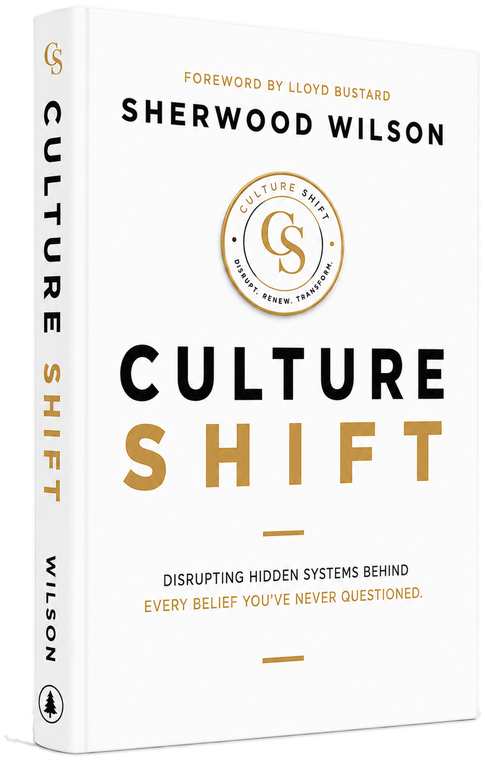 Culture Shift by Sherwood Wilson, hardcover, 3D render